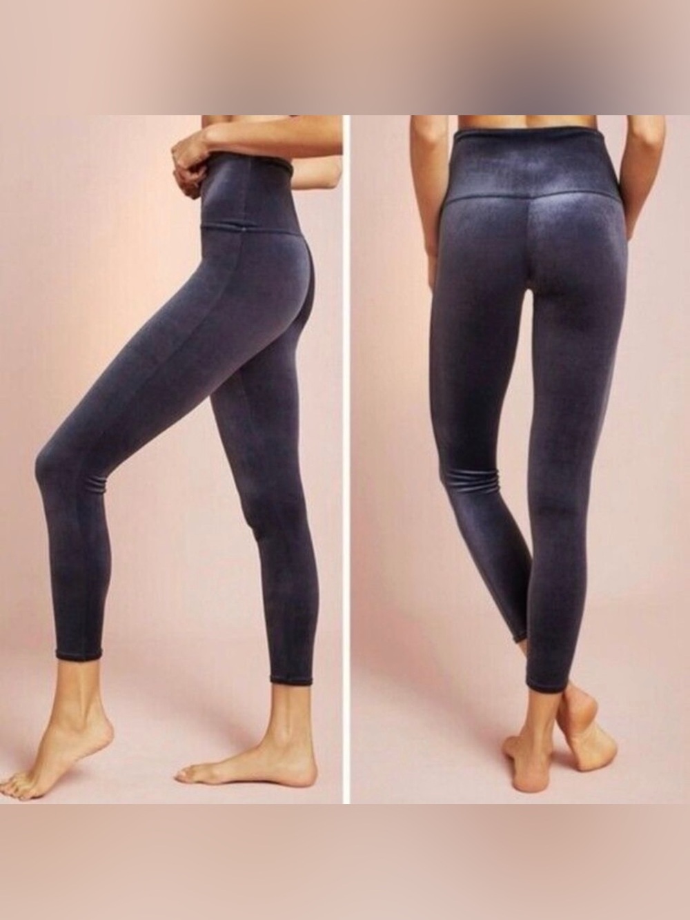 Spanx Velvet Leggings in Pewter Women's S